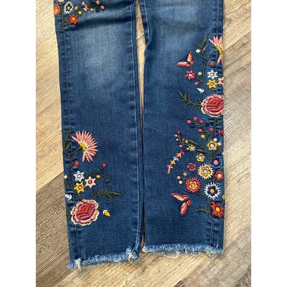 DRIFTWOOD by Free People Jackie Embroidered Jeans Size W25/L28 - Picture 7 of 8